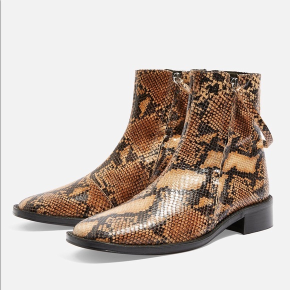 topshop snakeskin boots